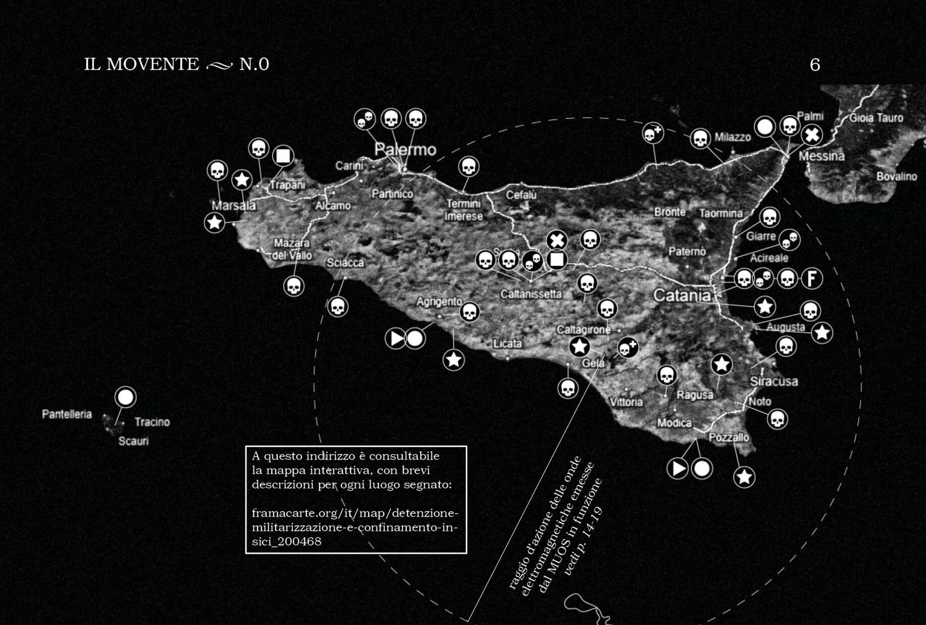 Mappa della detenzione, militarizzazionee regime di frontiera in Sicilia